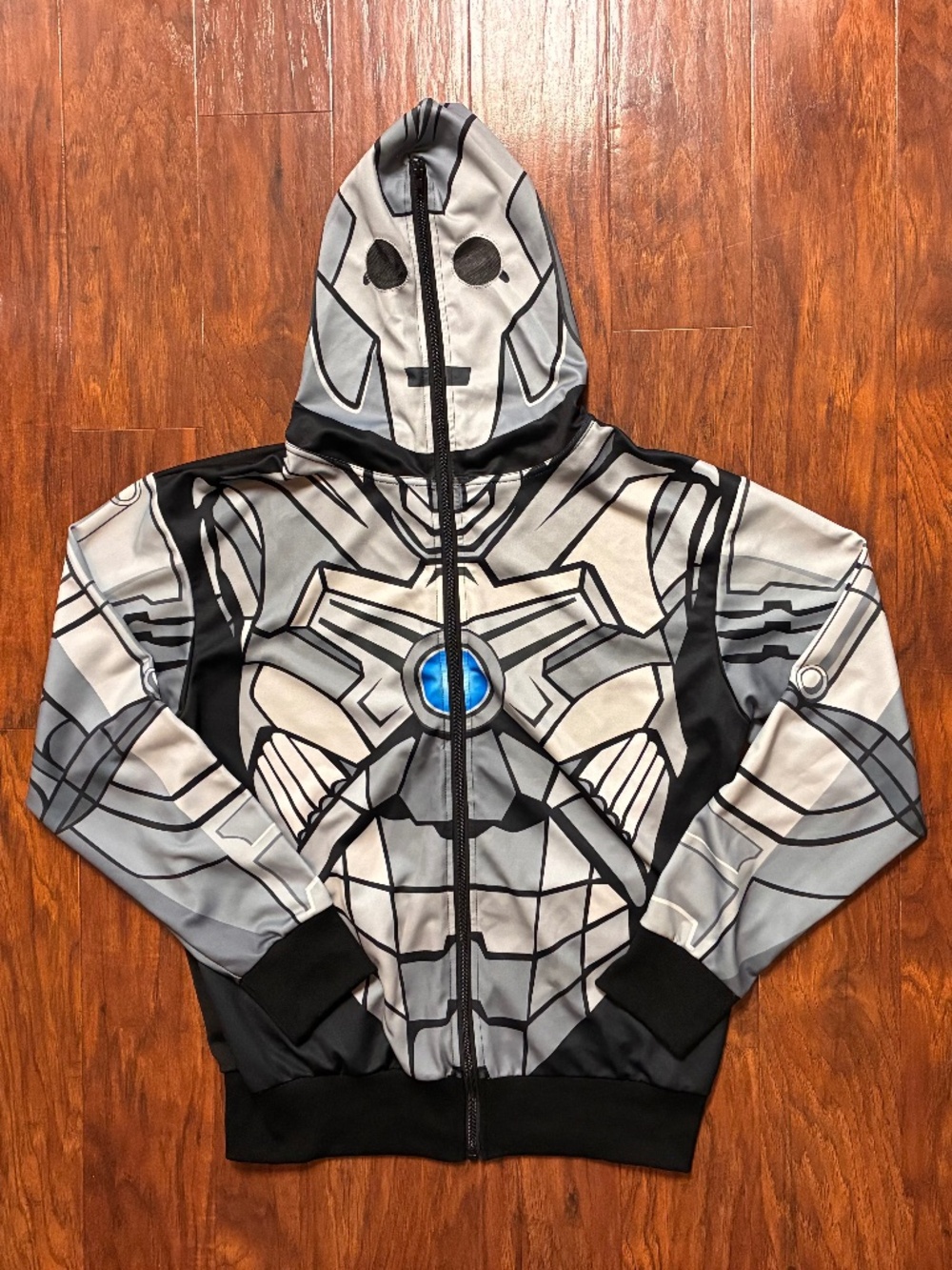 Doctor Who BBC Cyberman Hooded Sweatshirt Costume